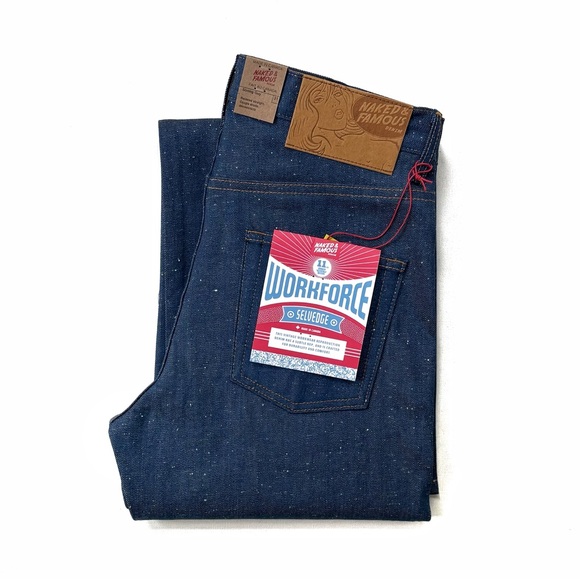 Naked & Famous Denim Workforce Selvedge Denim - Strong Guy Jeans - Picture 1 of 8